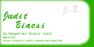 judit biacsi business card